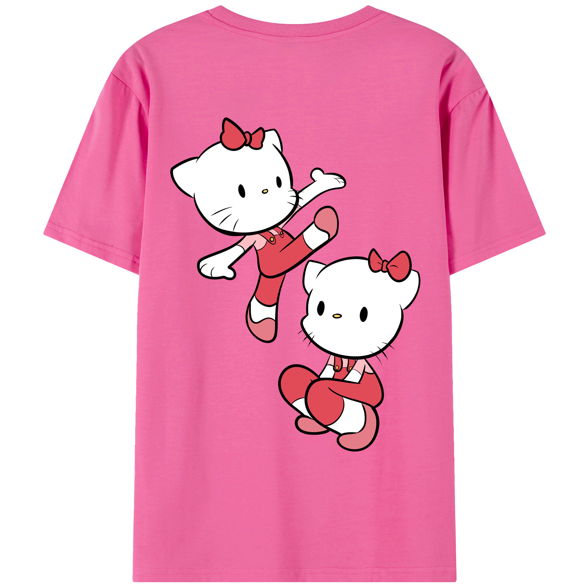 （画像用） Hello Kitty ハローキティ レディース半袖Tシャツ(バックプリント)